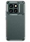 Mey İthalat®   Mi 14T Pro Kılıf Auto Focus Karbon Kapak - Koyu Yeşil
