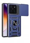Mey İthalat®   Mi 14T Pro Kılıf Pars Lens Yüzüklü Silikon - Lacivert
