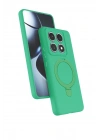 Mey İthalat®   Mi 14T Pro Regal Magsafe Standlı Kapak - Yeşil