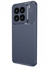 Mey İthalat®   Mi 15 Kılıf Auto Focus Karbon Kapak - Lacivert