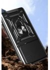 Mey İthalat®   Mi 15 Kılıf Pars Lens Yüzüklü Silikon - Siyah