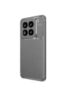 Mey İthalat®   Mi 15 Pro Kılıf Auto Focus Karbon Kapak - Gri