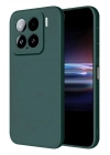 Mey İthalat®   Mi 15 Pro Kılıf Nano içi Kadife Silikon - Koyu Yeşil