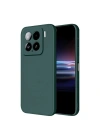 Mey İthalat®   Mi 15 Pro Kılıf Nano içi Kadife Silikon - Koyu Yeşil