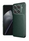 Mey İthalat®   Mi 15T Pro Auto Focus Karbon Kapak - Koyu Yeşil