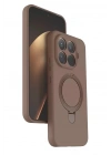 Mey İthalat®   Mi 15T Pro Regal Magsafe Standlı Kapak - Çöl Titanyum