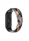 Mey İthalat®   Mi Band 6 Star Kordon - Gri-Turuncu