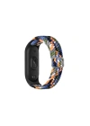 Mey İthalat®   Mi Band 6 Star Kordon - Gri-Turuncu