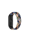 Mey İthalat®   Mi Band 6 Star Kordon - Gri-Turuncu