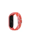 Mey İthalat®   Mi Band 6 Star Kordon - Pembe-Kırmızı