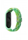 Mey İthalat®   Mi Band 6 Star Kordon - Turkuaz-Yeşil