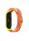 Mey İthalat®   Mi Band 6 Star Kordon - Turuncu-Sarı