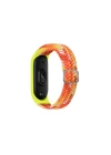 Mey İthalat®   Mi Band 6 Star Kordon - Turuncu-Sarı