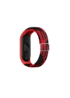 Mey İthalat®   Mi Band 7 Star Kordon - Kırmızı-Siyah