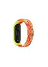 Mey İthalat®   Mi Band 7 Star Kordon - Turuncu-Sarı