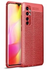 Mey İthalat®   Mi Note 10 Lite Kılıf Auto Focus Kapak - Kırmızı