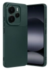 Mey İthalat®   Note 14 5G Auto Focus Karbon Kapak - Koyu Yeşil