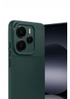 Mey İthalat®   Note 14 5G Auto Focus Karbon Kapak - Koyu Yeşil