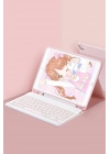 Mey İthalat®   Pad 6 Kılıf KC01 Smart Klavyeli Tablet Kılıfı - Pembe