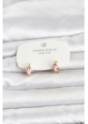 Mey İthalat® Pirinç Gold Renk Çocuk Küpe