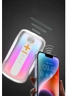 Mey İthalat®  Pluse 8 RGB Kablosuz Hoparlör - Beyaz