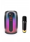 Mey İthalat®  Pluse 8 RGB Kablosuz Hoparlör - Siyah