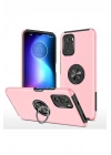 Mey İthalat®   Poco F3 Kılıf Elit Yüzüklü Kapak - Pembe