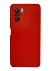 Mey İthalat®   Poco F3 Kılıf Nano içi Kadife Silikon - Kırmızı