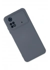 Mey İthalat®   Poco M4 Pro 4G Kılıf Nano içi Kadife Silikon - Gri