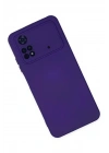 Mey İthalat®   Poco M4 Pro 4G Kılıf Nano içi Kadife Silikon - Mor