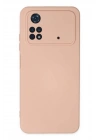 Mey İthalat®   Poco M4 Pro 4G Kılıf Nano içi Kadife Silikon - Pudra