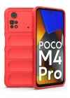Mey İthalat®   Poco M4 Pro 4G Kılıf Optimum Silikon - Kırmızı