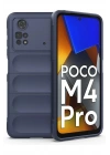 Mey İthalat®   Poco M4 Pro 4G Kılıf Optimum Silikon - Lacivert