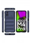 Mey İthalat®   Poco M4 Pro 4G Kılıf Optimum Silikon - Lacivert