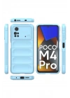 Mey İthalat®   Poco M4 Pro 4G Kılıf Optimum Silikon - Sky Blue