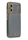 Mey İthalat®   Poco M5 Kılıf Liva Lens Silikon - Yeşil