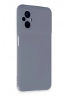 Mey İthalat®   Poco M5 Kılıf Nano içi Kadife Silikon - Gri