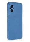 Mey İthalat®   Poco M5 Kılıf Nano içi Kadife Silikon - Mavi