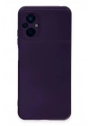 Mey İthalat®   Poco M5 Kılıf Nano içi Kadife Silikon - Mor