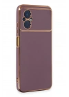 Mey İthalat®   Poco M5 Kılıf Volet Silikon - Mor