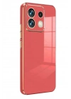 Mey İthalat®   Poco M6 Pro 4G Kılıf Volet Silikon - Kırmızı
