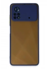Mey İthalat®   Poco X4 Pro 5G Kılıf Montreal Silikon Kapak - Lacivert