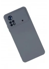 Mey İthalat®   Poco X4 Pro 5G Kılıf Nano içi Kadife Silikon - Gri