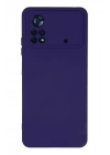 Mey İthalat®   Poco X4 Pro 5G Kılıf Nano içi Kadife Silikon - Mor