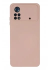 Mey İthalat®   Poco X4 Pro 5G Kılıf Nano içi Kadife Silikon - Pudra