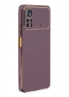 Mey İthalat®   Poco X4 Pro 5G Kılıf Volet Silikon - Mor