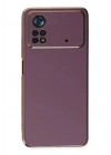 Mey İthalat®   Poco X4 Pro 5G Kılıf Volet Silikon - Mor