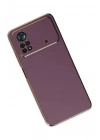Mey İthalat®   Poco X4 Pro 5G Kılıf Volet Silikon - Mor