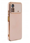 Mey İthalat®   Poco X4 Pro 5G Kılıf Volet Silikon - Pembe