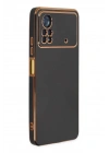 Mey İthalat®   Poco X4 Pro 5G Kılıf Volet Silikon - Siyah